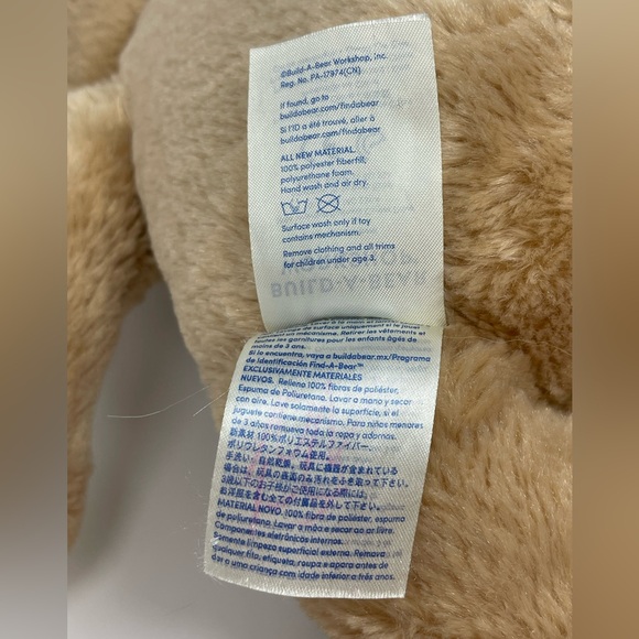 BUILD-A-BEAR: ‘Pawlette’ Bunny Rabbit Plush Stuffed Animal, Brown/Pink - Picture 5 of 7